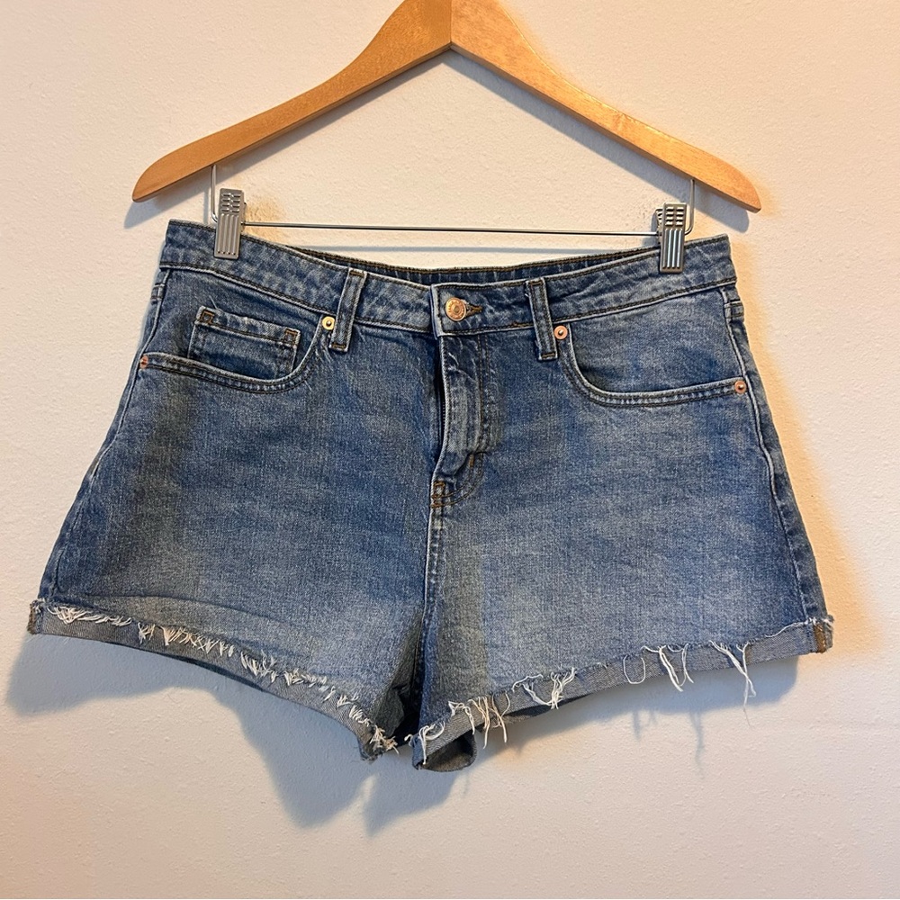 Wild Fable 12R Women’s High Rise Cuff Dark Wash Shorts
